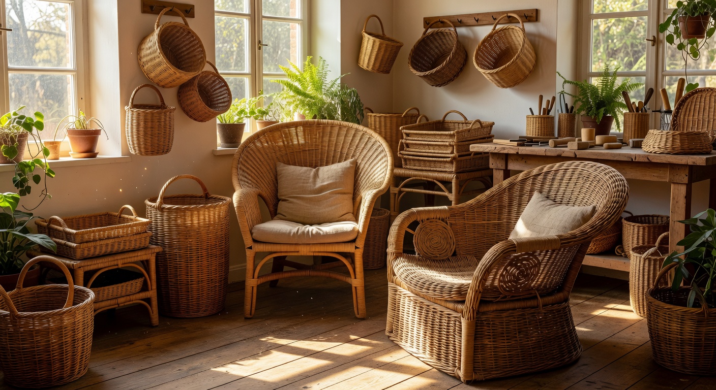 Muebles ratán artesanal